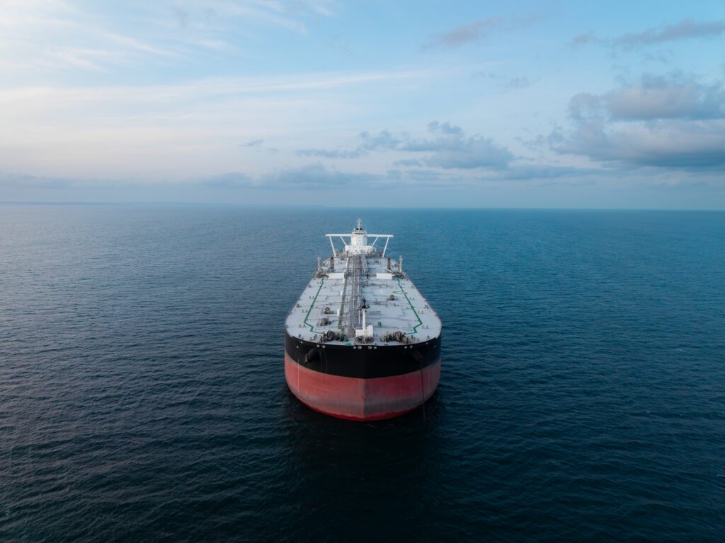 aerial,view,above,a,large,crude,oil,product,tanker,ship